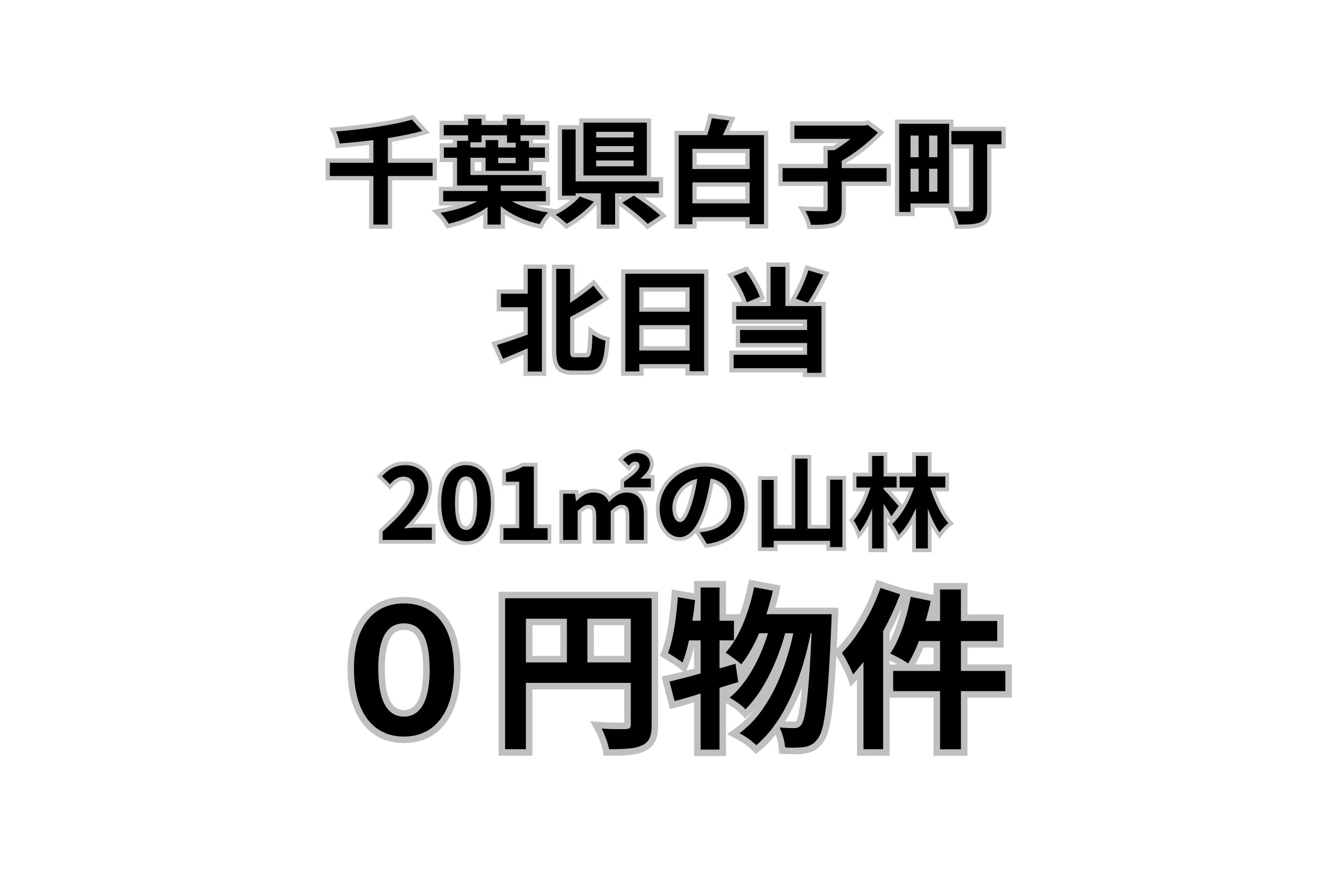 201㎡の山林をお譲りします。